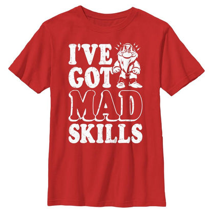 Boys Snow White and the Seven Dwarfs Grumpy Mad Skills T Shirt