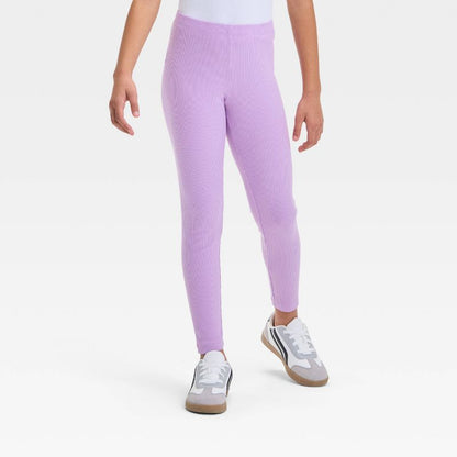 Girls' Solid Ribbed Leggings - Cat & Jack™