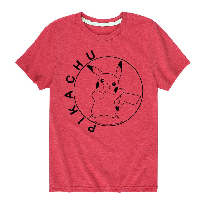 تي شيرت جرافيكي بأكمام قصيرة للأولاد - بوكيمون - هابي بيكاتشو