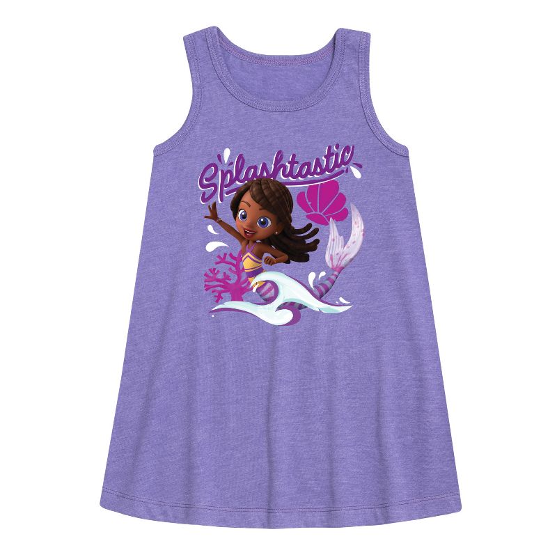 Girls' - Santiago of The Seas - Splashtastic Graphic Sleeveless Aline Dress