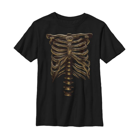Boy's Lost Gods Halloween Skeleton Rib Cage T-Shirt
