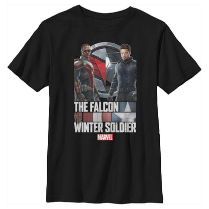 تي شيرت Marvel للأولاد بشعار الحركة The Falcon and the Winter Soldier