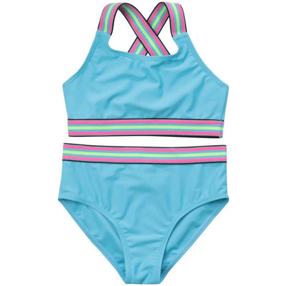 Just Love Girls’ UPF 50+ 2-Piece Bikini Swimsuit Set – Neon, Tie-Dye & Ombre Styles for Kids