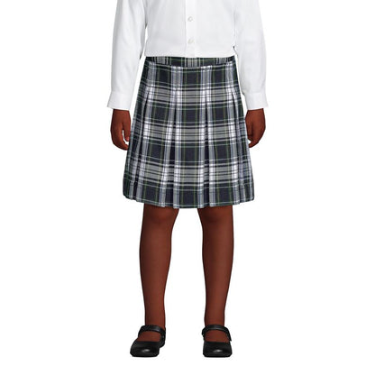Lands' End School Uniform Kids Plaid Box Pleat Skirt Top of the Knee (Part 2)