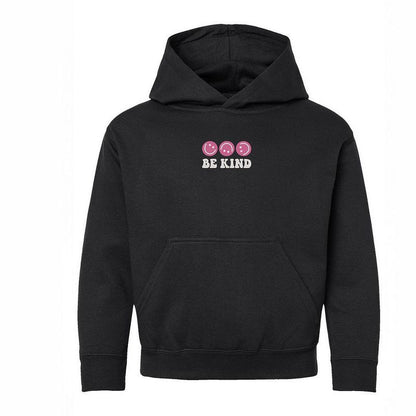 The Juniper Shop Embroidered Be Kind Turning Smiles Youth Graphic Hoodie
