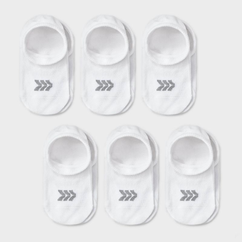 Kids' 6pk Liner Socks - All In Motion™ White