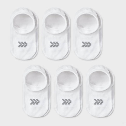 Kids' 6pk Liner Socks - All In Motion™ White