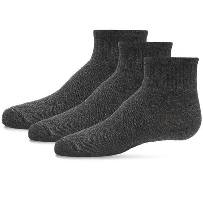 Memoi Kids' 3 Pair Pack Mid Cut Cotton Blend Socks