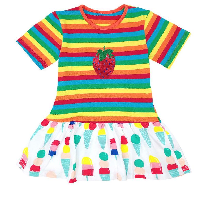 Wrapables Girls Casual Summer Dress with Sequins