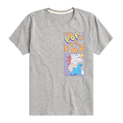 Boys' - Sesame Street - Comic Scene - Kids Lc Oversized Infant Short Sleeve Graphic T-Shirt Short Sleeve Graphic T-Shirt