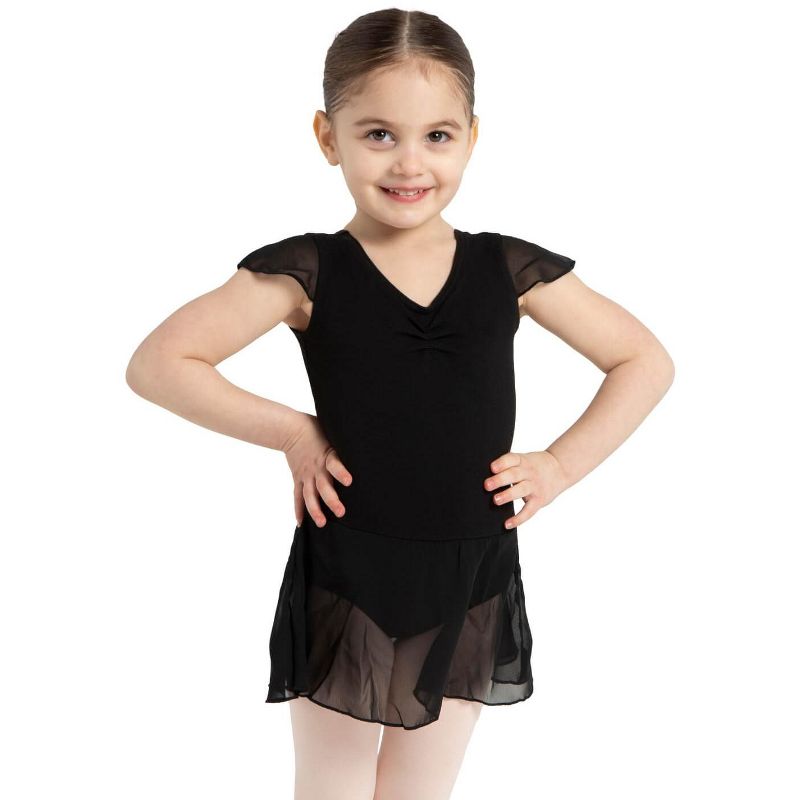 Capezio Flutter Sleeve Dress - Girls