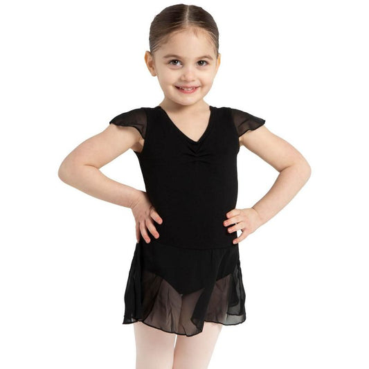 Capezio Flutter Sleeve Dress - Girls