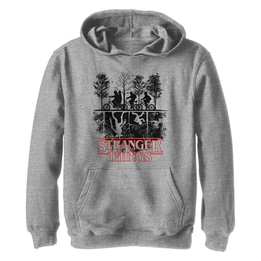 Boy's Stranger Things Biking in Upside Down Pull Over Hoodie