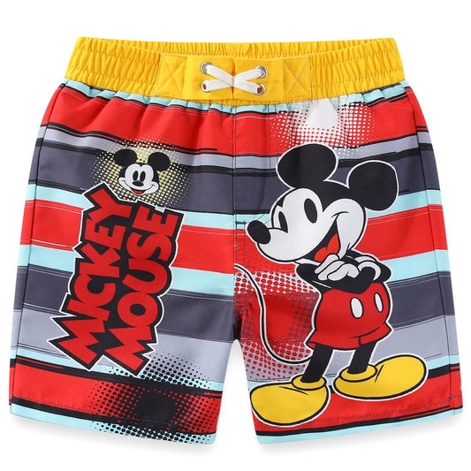 Disney Mickey Mouse Boys UPF 50+ Swim Trunks Bathing Suit for Toddler and Big Kids - Size 6