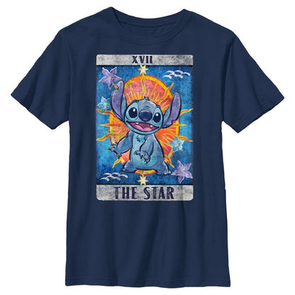 Boy's Lilo & Stitch Star Tarot Card T-Shirt