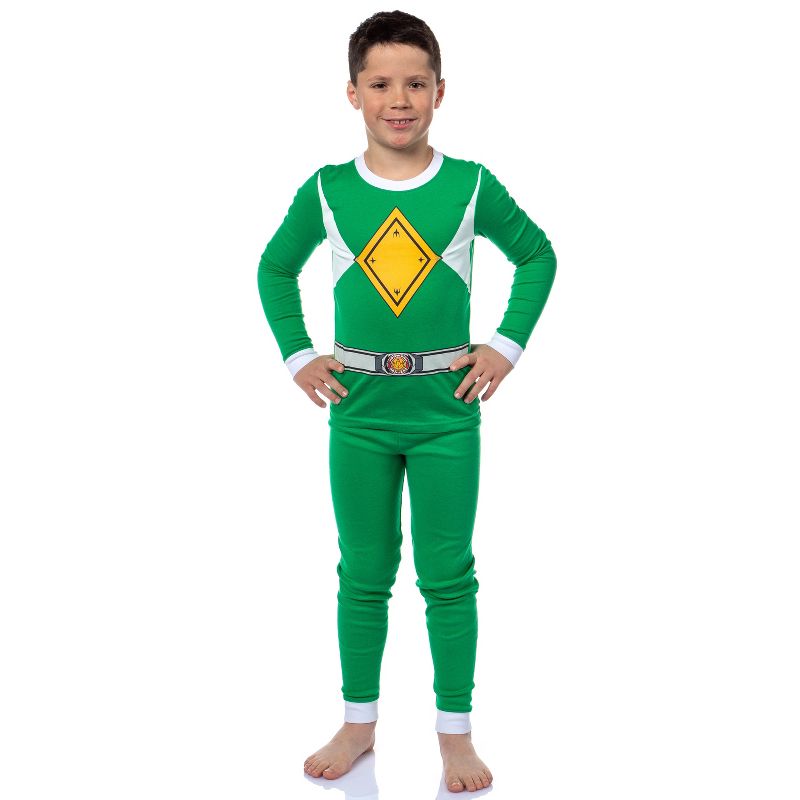 Power Rangers Boys' Red Ranger Classic Character Costume Sleep Pajama Set Red