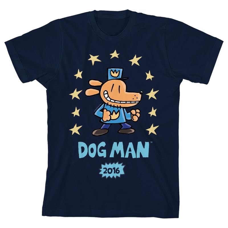 Dog Man Stars 2016 Youth Crew Neck Short Sleeve T-shirt