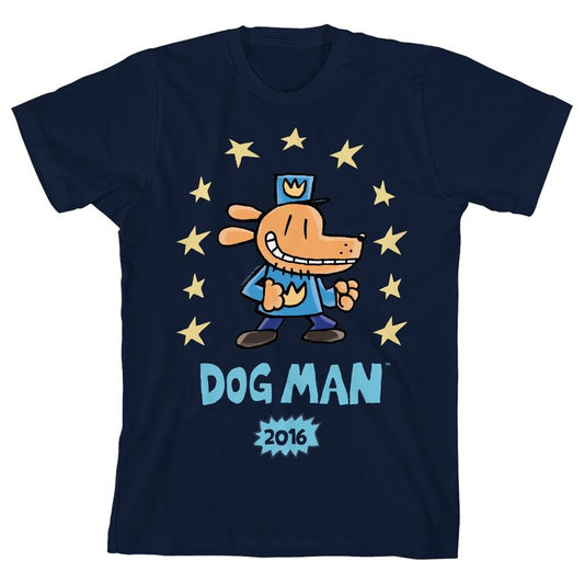 Dog Man Stars 2016 Youth Crew Neck Short Sleeve T-shirt