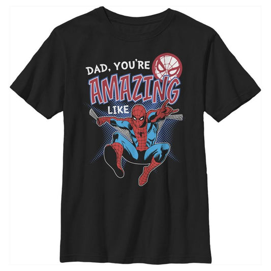 تي شيرت Marvel Webbed Spider-Man Amazing Dad للأولاد