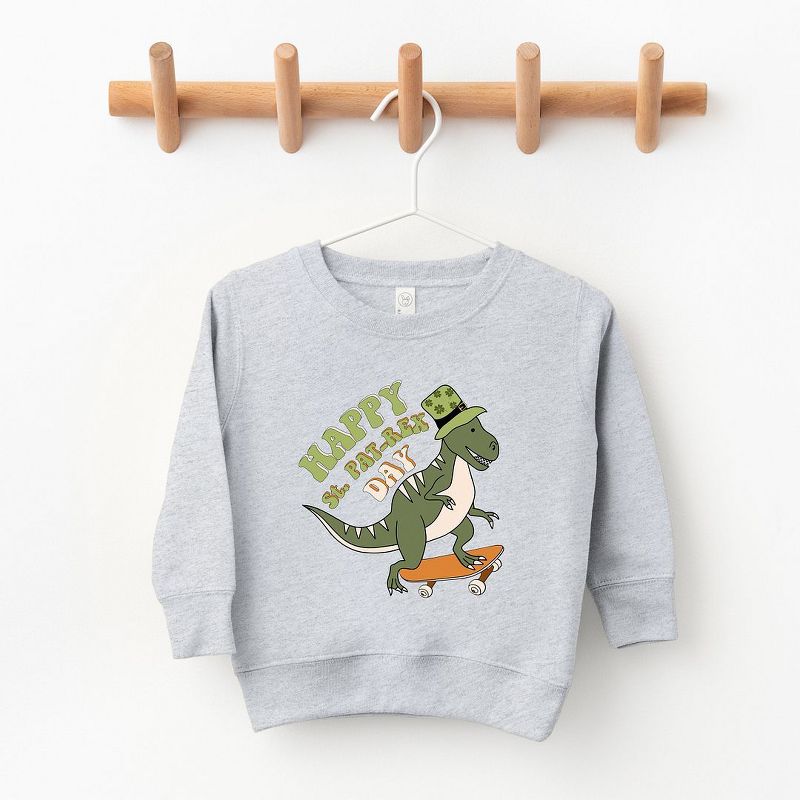 The Juniper Shop Happy St. Pat-Rex Day Youth Ultra-Soft Graphic Sweatshirt
