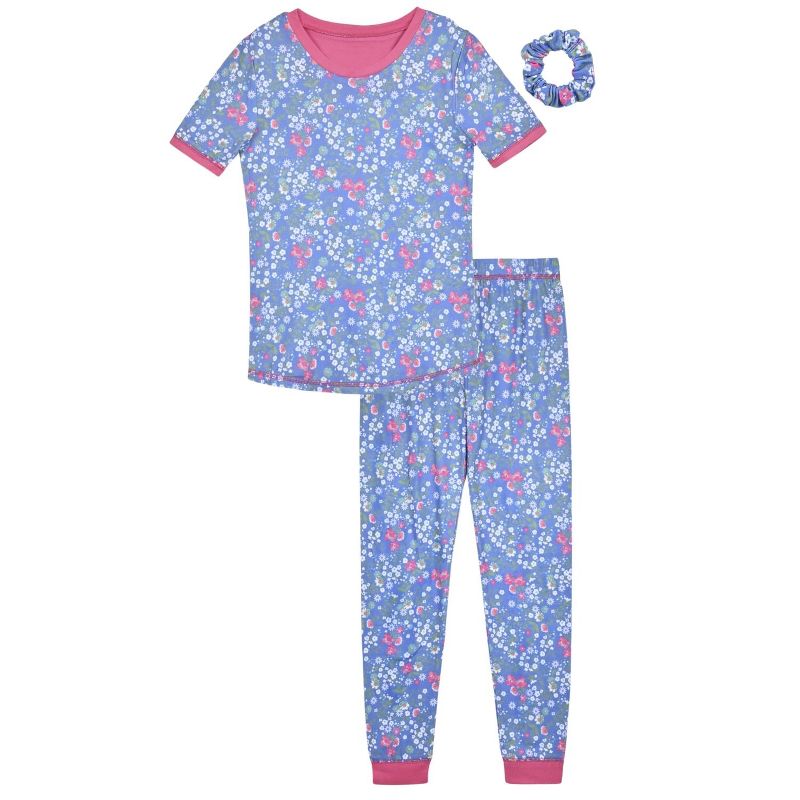 Sleep On It Girls 2-Piece Super Soft Jersey Snug-Fit Pajama Set - Toddler Pajamas to Girls Pajama Sets