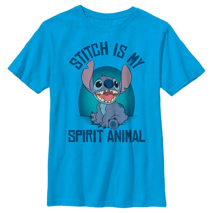 Boy's Lilo & Stitch My Spirit Animal Stitch T-Shirt