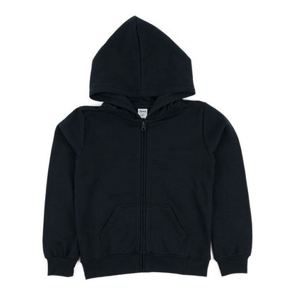 Leveret Kids Zipper Neutral Solid Color Sweat Hoodie