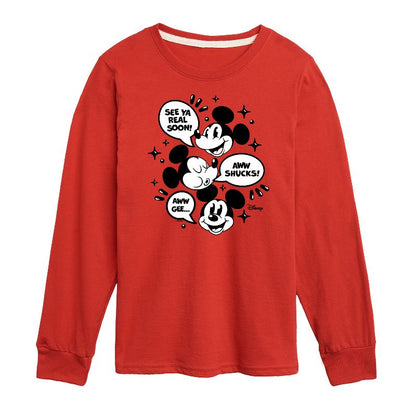 Boys' - Disney - Mickey Mouse Long Sleeve Graphic T-Shirt
