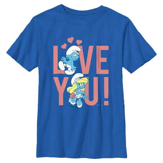 Boy's The Smurfs Smurfette Love You T-Shirt