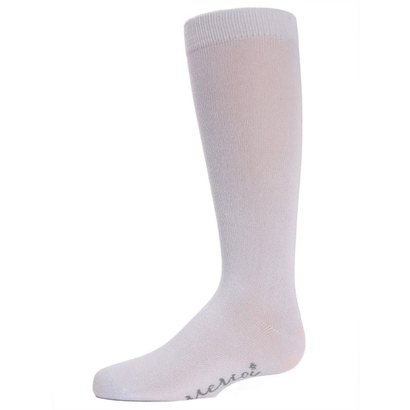 Memoi Kids' Basic Cotton Blend Knee High Socks (Part 2)