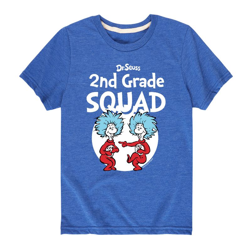 تي شيرت جرافيكي بأكمام قصيرة للأولاد من دكتور سوس - الصف الثاني - المجموعة الأولى والثانية