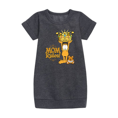 Girls' - Nickelodeon - Mother's Day Graphic Short Sleeve Fleece Dress