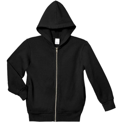 City Threads 100% Cotton Kids Unisex Soft Fleece Zip Hoodie with Inner Pockets - USA-Made