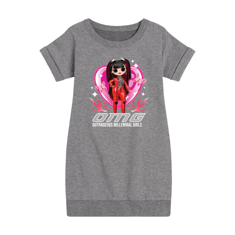Girls' - LOL Surprise! - Spicy Babe Graphic Short Sleeve Fleece Dress
