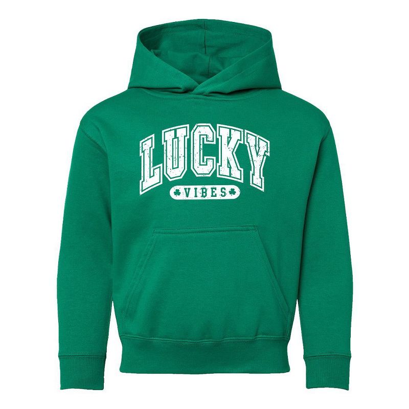 The Juniper Shop Lucky Vibes Distressed Youth Graphic Hoodie
