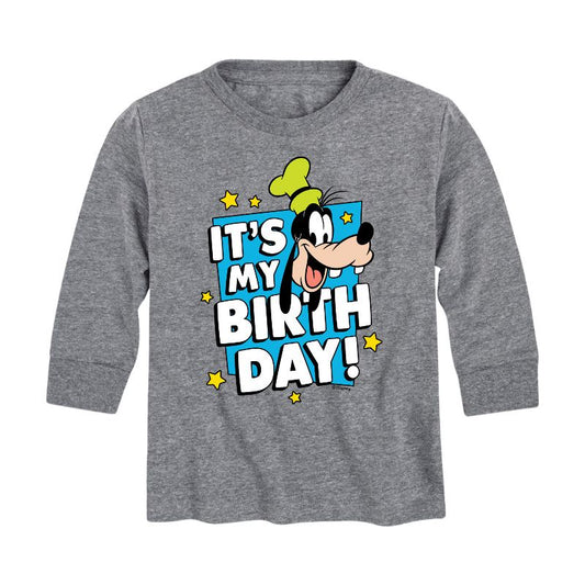 Boys' - Disney - Goofy It's My Birthday Long Sleeve Graphic T-Shirt