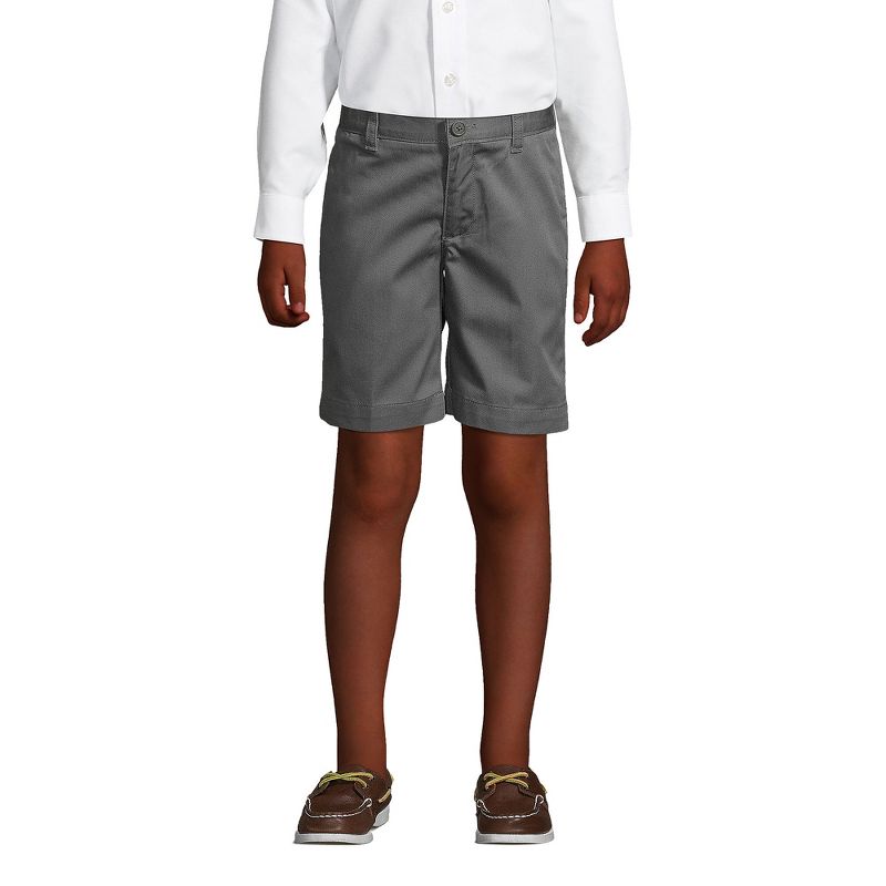 شورت تشينو سادة من الأمام من Lands' End School Uniform للأطفال