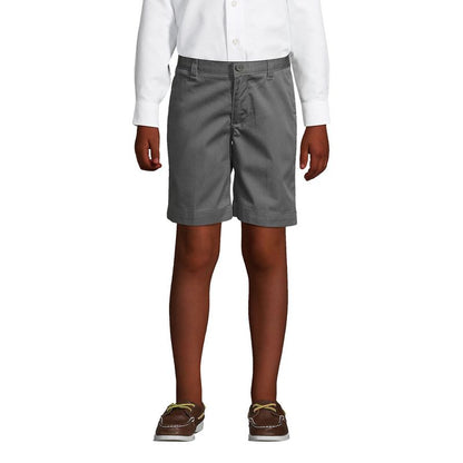 شورت تشينو سادة من الأمام من Lands' End School Uniform للأطفال