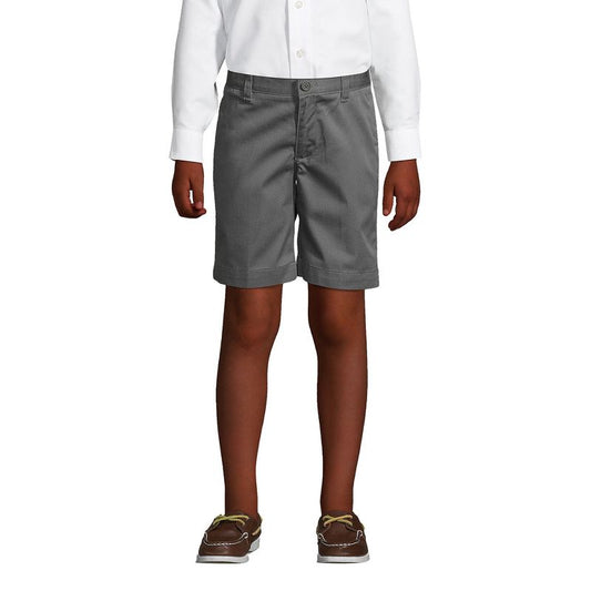 شورت تشينو سادة من الأمام من Lands' End School Uniform للأطفال