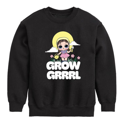Boys' - LOL Surprise! - Grow Grrrl Graphic Long Sleeve Fleece Sweatshirt