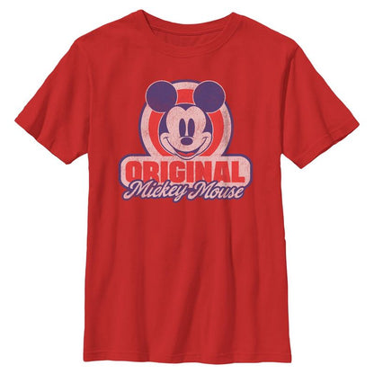 تي شيرت ميكي وأصدقائه الأصلي بشعار ريترو للأولاد