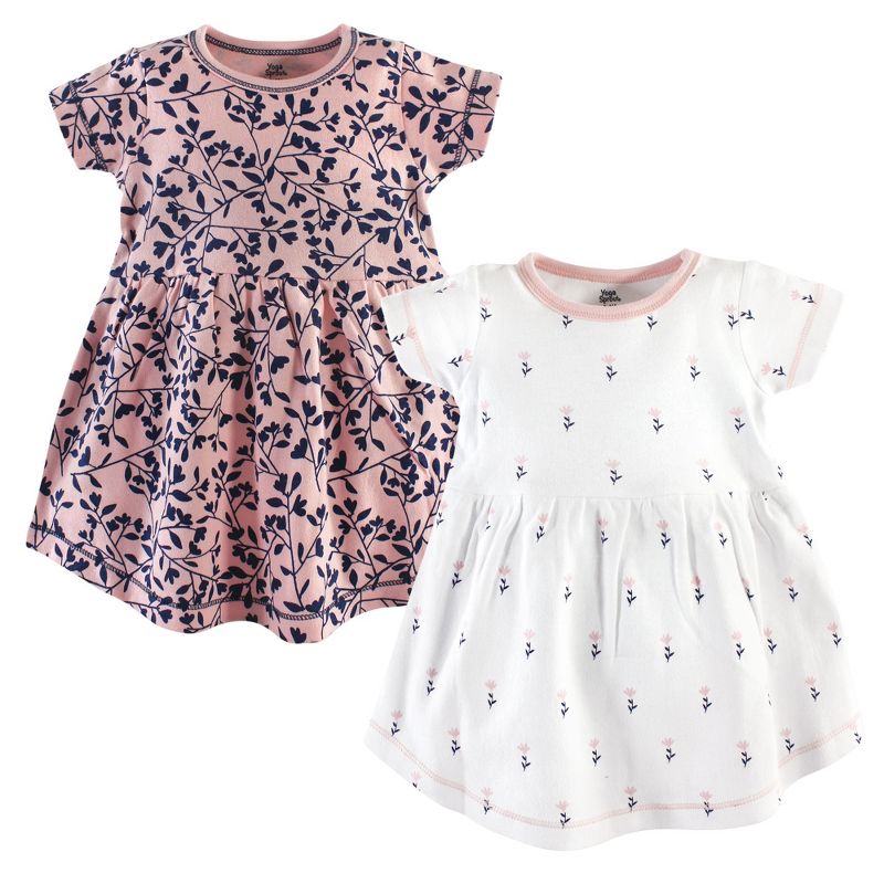 Luvable Friends Hudson Baby Short-Sleeve Dresses 2pk