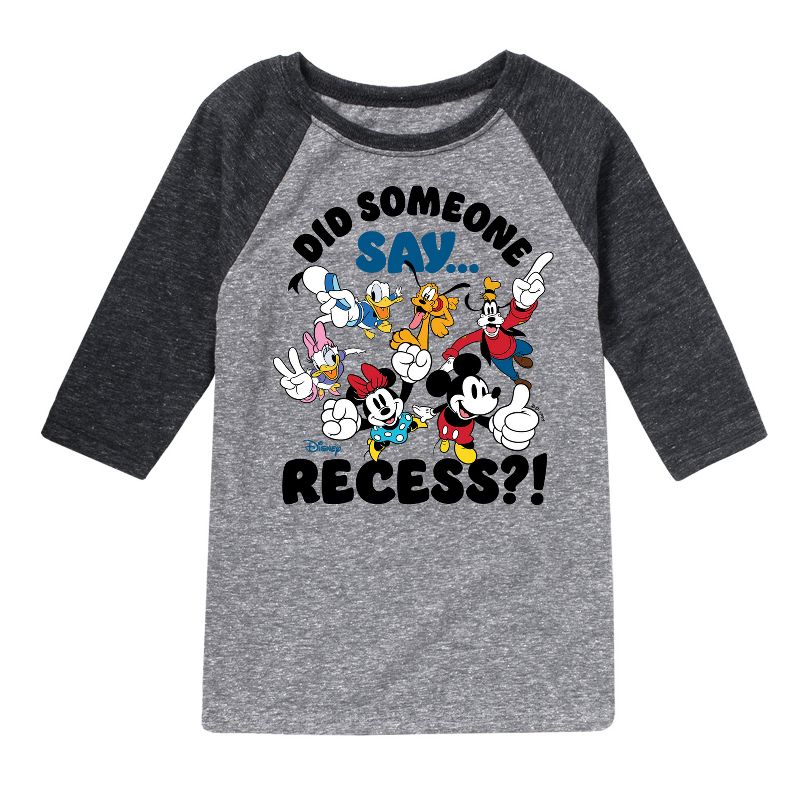 Boys' - Disney - Did Someone Say Recess Raglan Graphic T-Shirt