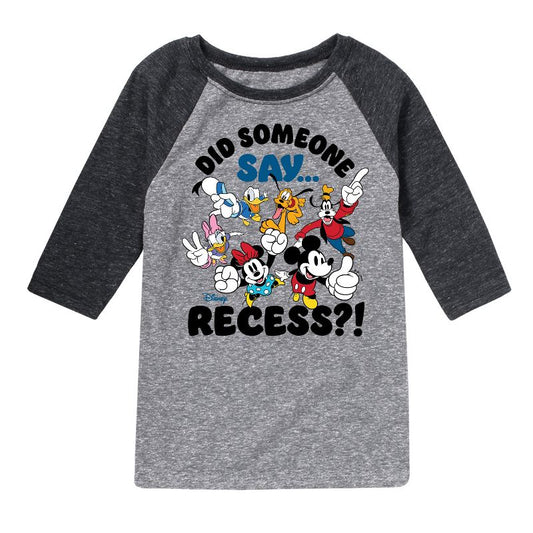 Boys' - Disney - Did Someone Say Recess Raglan Graphic T-Shirt
