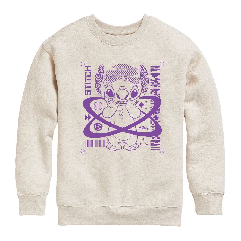 Boys' - Disney - Lilo & Stitch Graphic Long Sleeve Fleece Sweatshirt