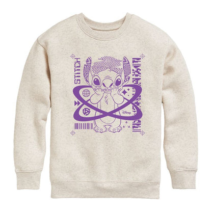 Boys' - Disney - Lilo & Stitch Graphic Long Sleeve Fleece Sweatshirt