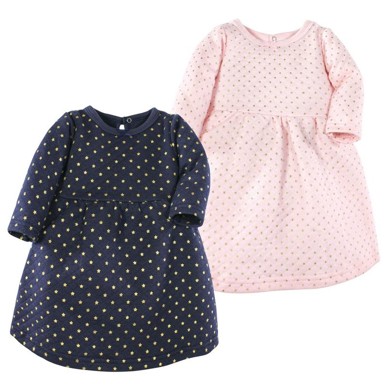 Luvable Friends Hudson Baby Long-Sleeve Dresses 2pk (Part 2)