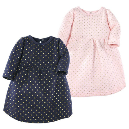 Luvable Friends Hudson Baby Long-Sleeve Dresses 2pk (Part 2)