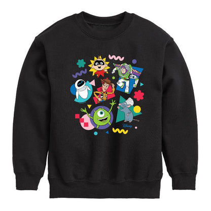 Boys' - Disney - Pixar Character Shapes Graphic Long Sleeve Fleece Sweatshirt