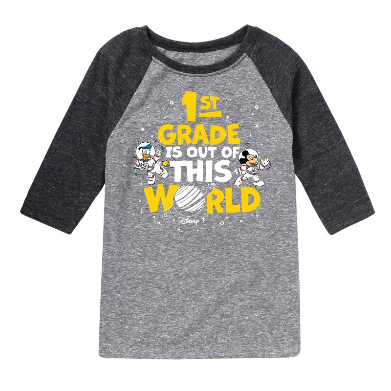 Boys' - Disney - 1st Grade Out Of This World Raglan Graphic T-Shirt